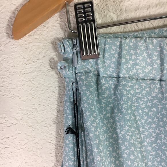 NWT LF | Lost + Wander blue floral wide leg pants Small - Picture 4 of 7